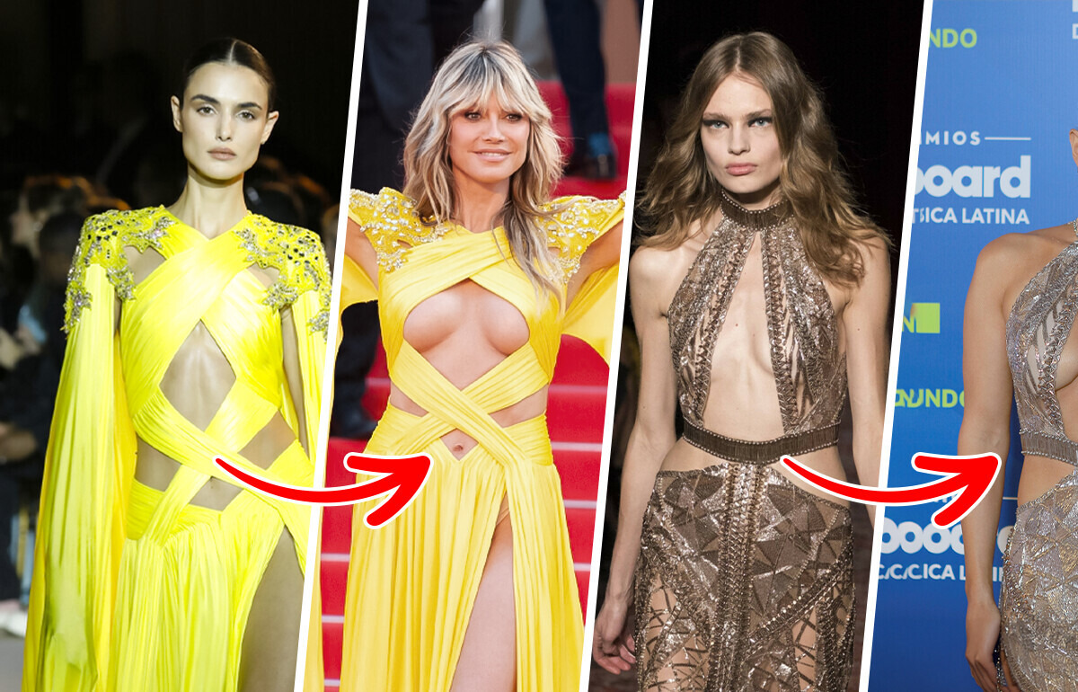 17 Trajes que parecem diferentes em modelos de passarela e celebridades