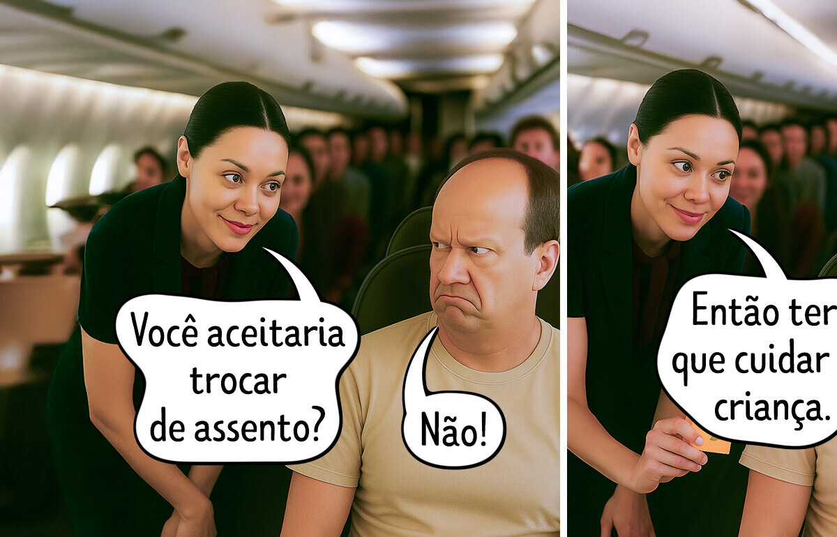 Comissária de bordo revela consequências inesperadas para passageiros que não trocam de assento