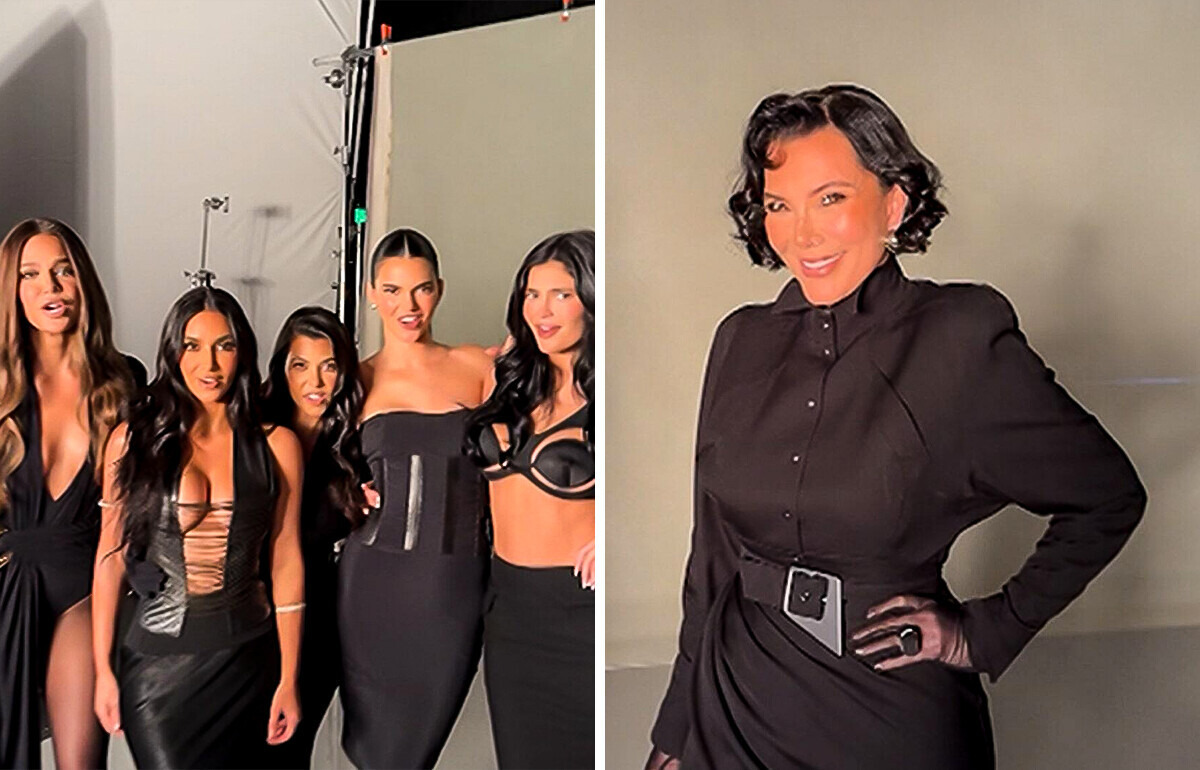 As irmãs Kardashian-Jenner e a mãe Kris Jenner posam juntas para fotos marcantes As irmãs Kardashian-Jenner e a mãe Kris Jenner posam juntas para fotos marcantes