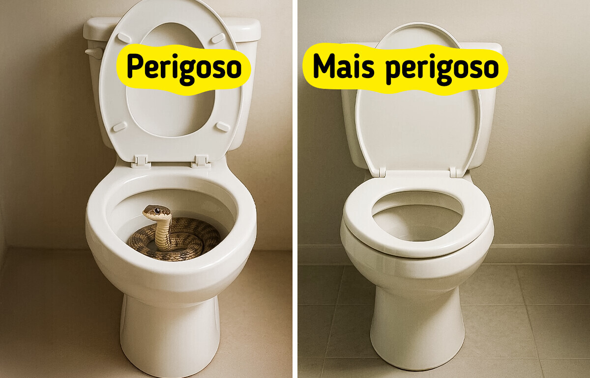 7 Visitantes inesperados que podem aparecer no seu vaso sanitário 7 Visitantes inesperados que podem aparecer no seu vaso sanitário