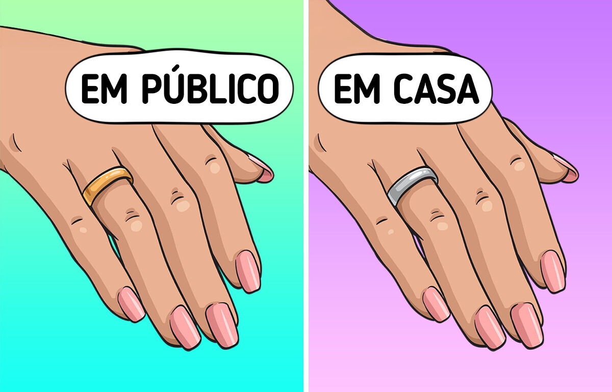Por que as pessoas usam aliança de casamento de forma diferente mundo afora