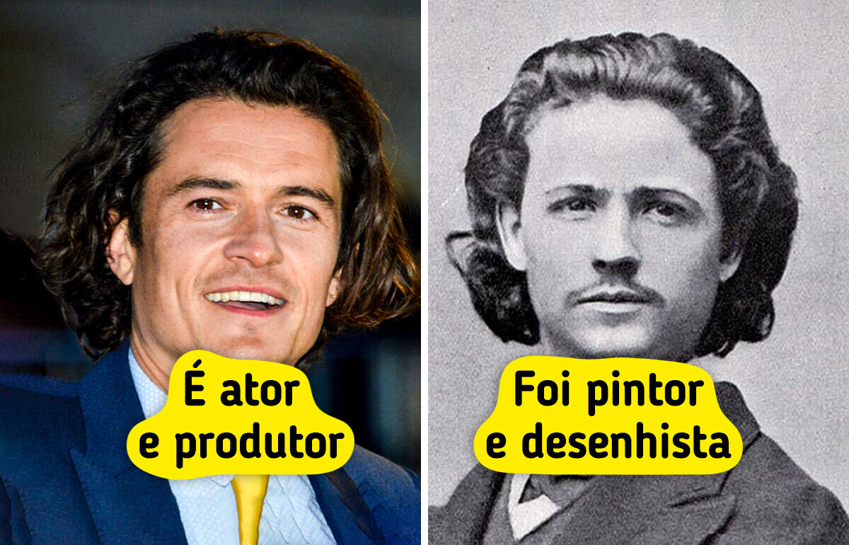 10 Famosos de hoje que parecem cópias vivas de figuras históricas
