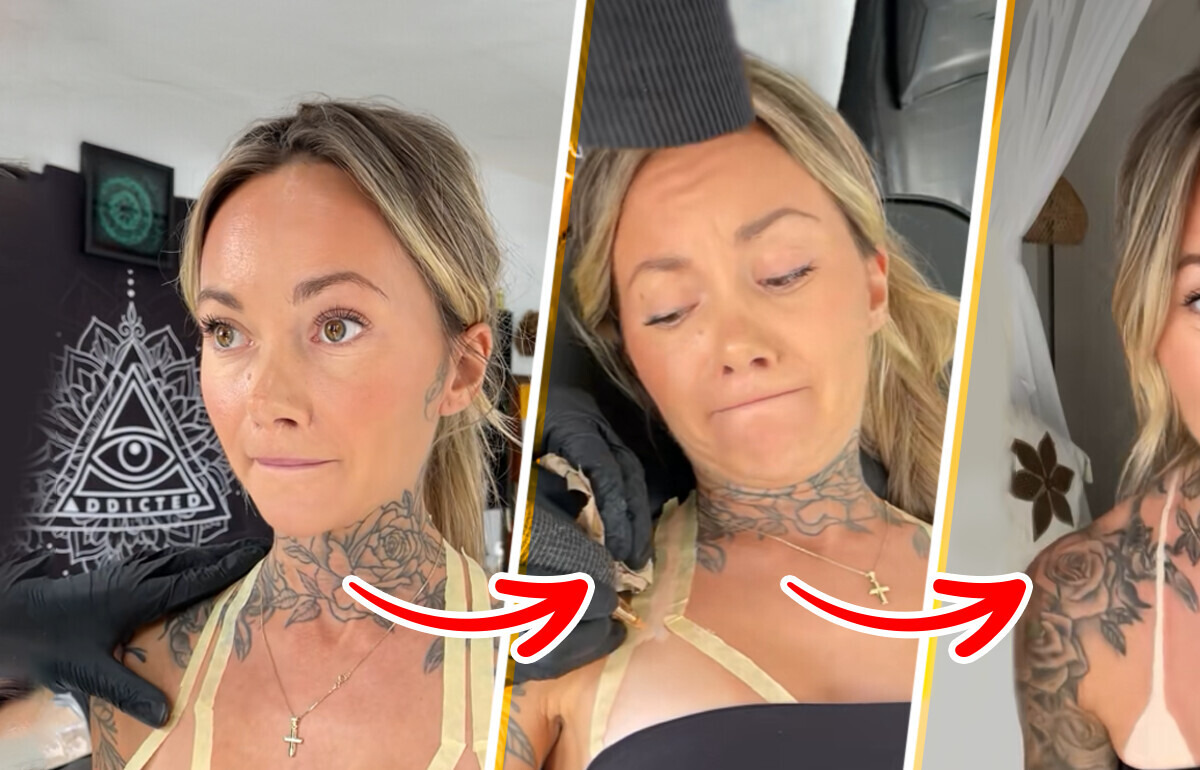 Ela tatuou a marca do biquíni no corpo, mas o motivo não é só vaidade Ela tatuou a marca do biquíni no corpo, mas o motivo não é só vaidade