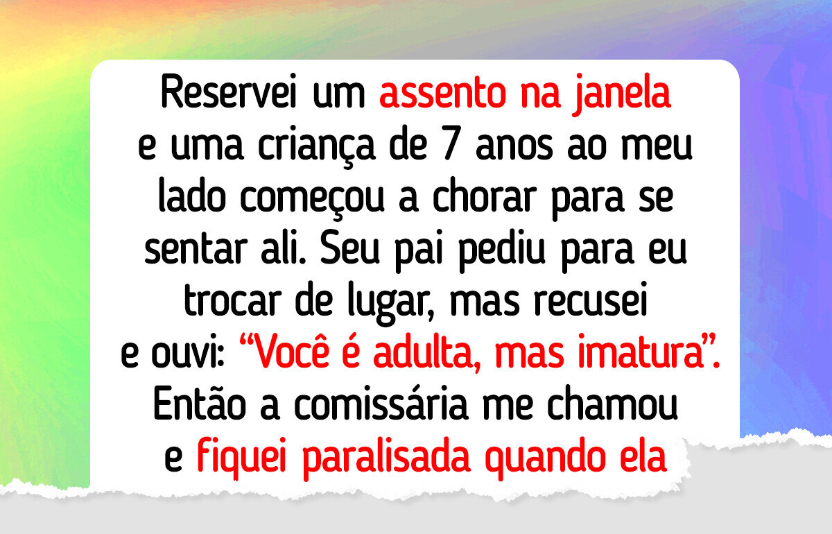 Paguei pelo meu assento e não vou cedê-lo a uma criança mimada