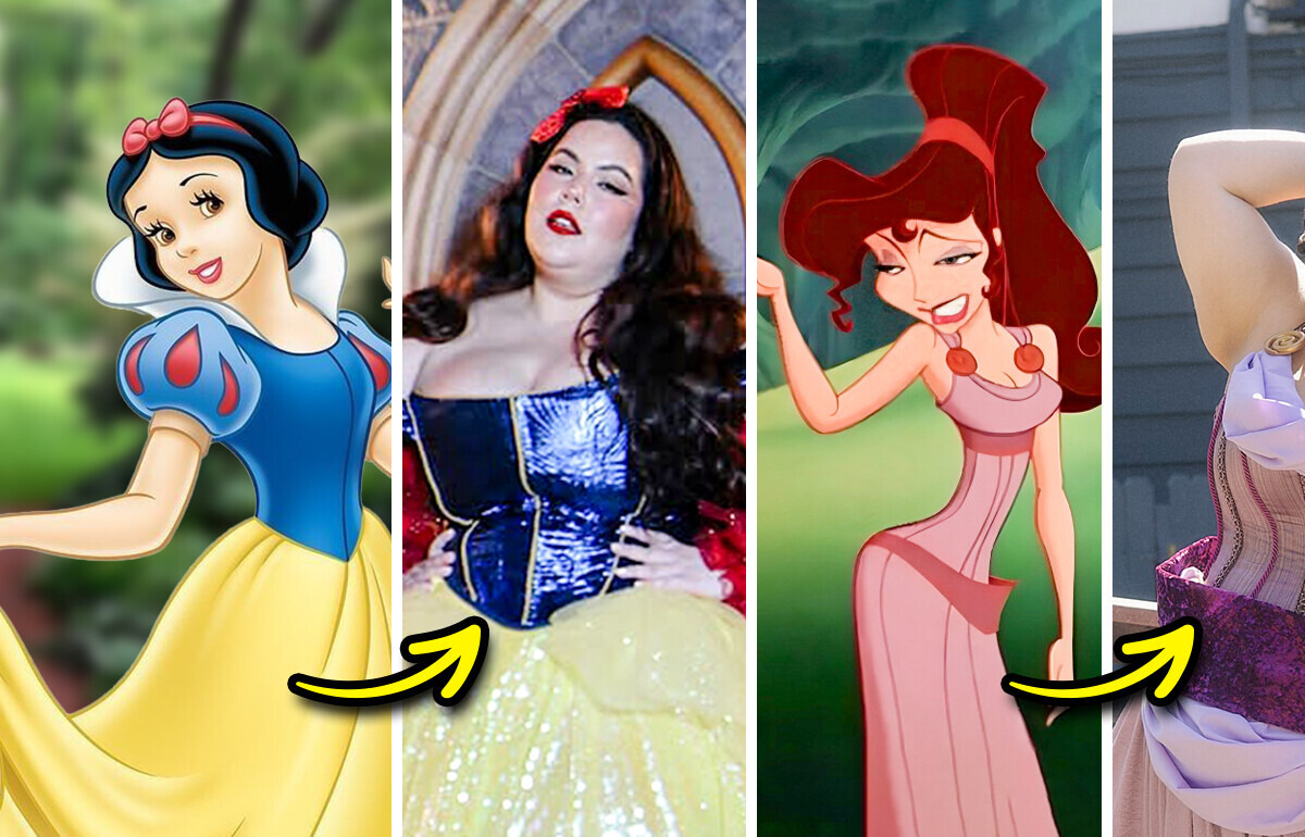 Estilista prova que corpos reais também cabem nos contos de fadas da Disney