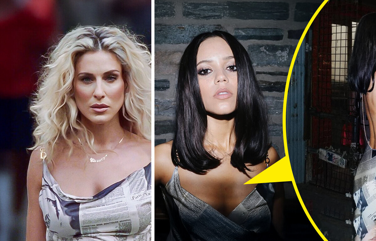 Jenna Ortega surgiu toda Carrie Bradshaw e um detalhe roubou a cena Jenna Ortega surgiu toda Carrie Bradshaw e um detalhe roubou a cena