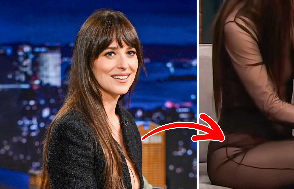Dakota Johnson brilha com “vestido da vingança” após término e causa em programa