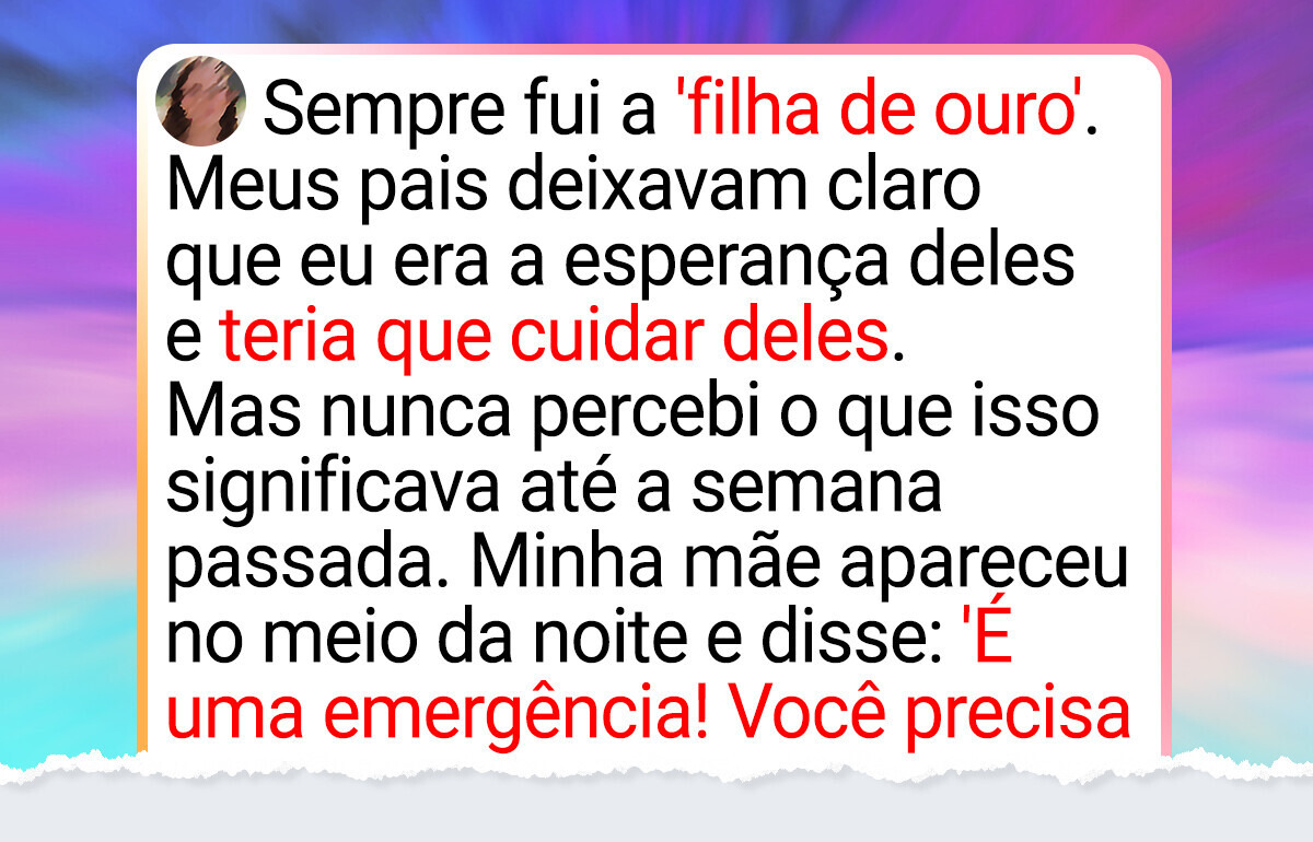 Já dei tudo que podia para minha mãe, mas agora preciso começar a pensar em mim
