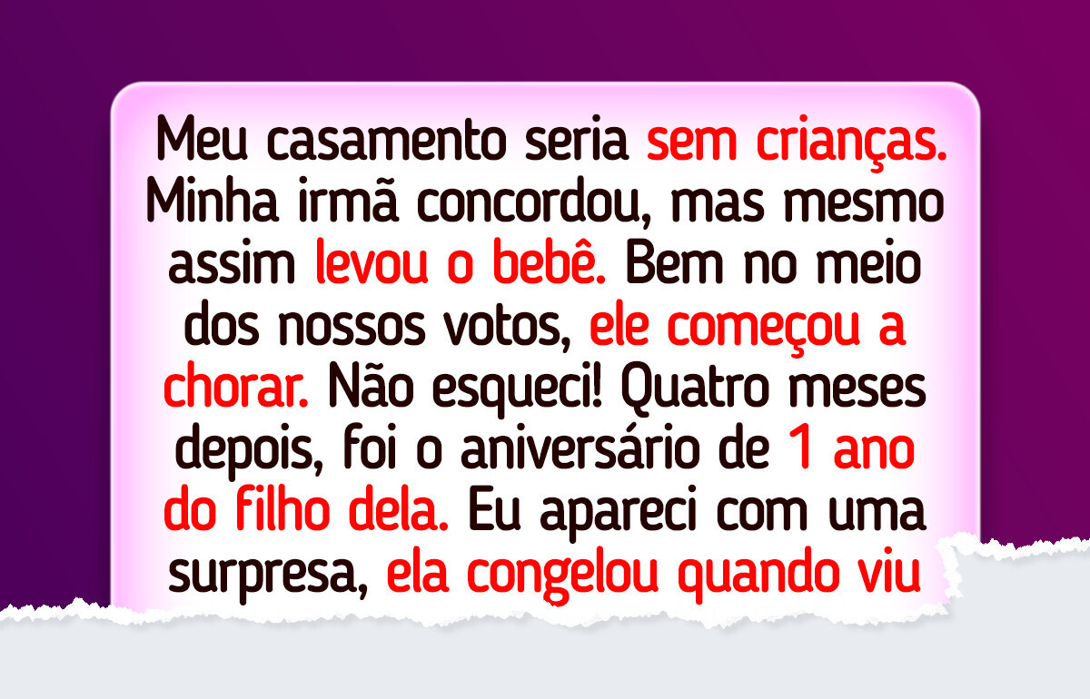 Minha irmã quebrou a única regra do meu casamento, e eu respondi à altura Minha irmã quebrou a única regra do meu casamento, e eu respondi à altura