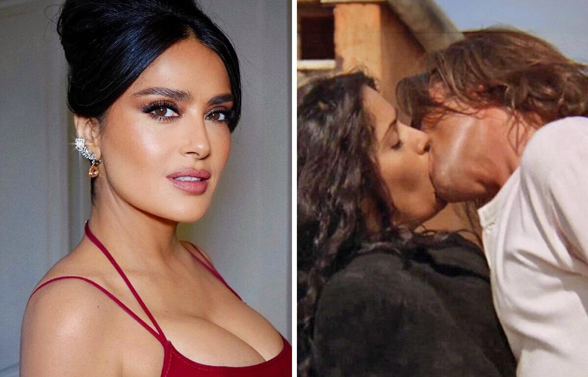 Salma Hayek revela por que chorou antes de cena íntima com Antonio Banderas
