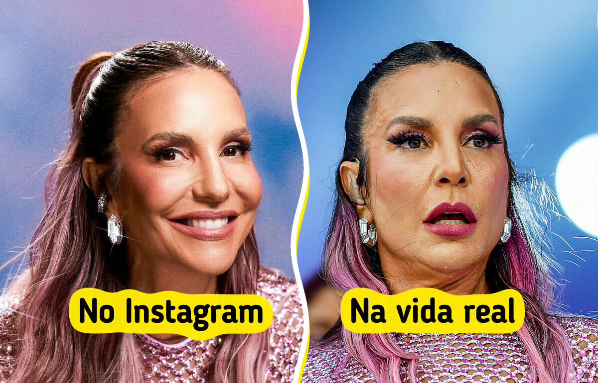 19 Estrelas que mostram como a edição muda tudo nas redes sociais 19 Estrelas que mostram como a edição muda tudo nas redes sociais