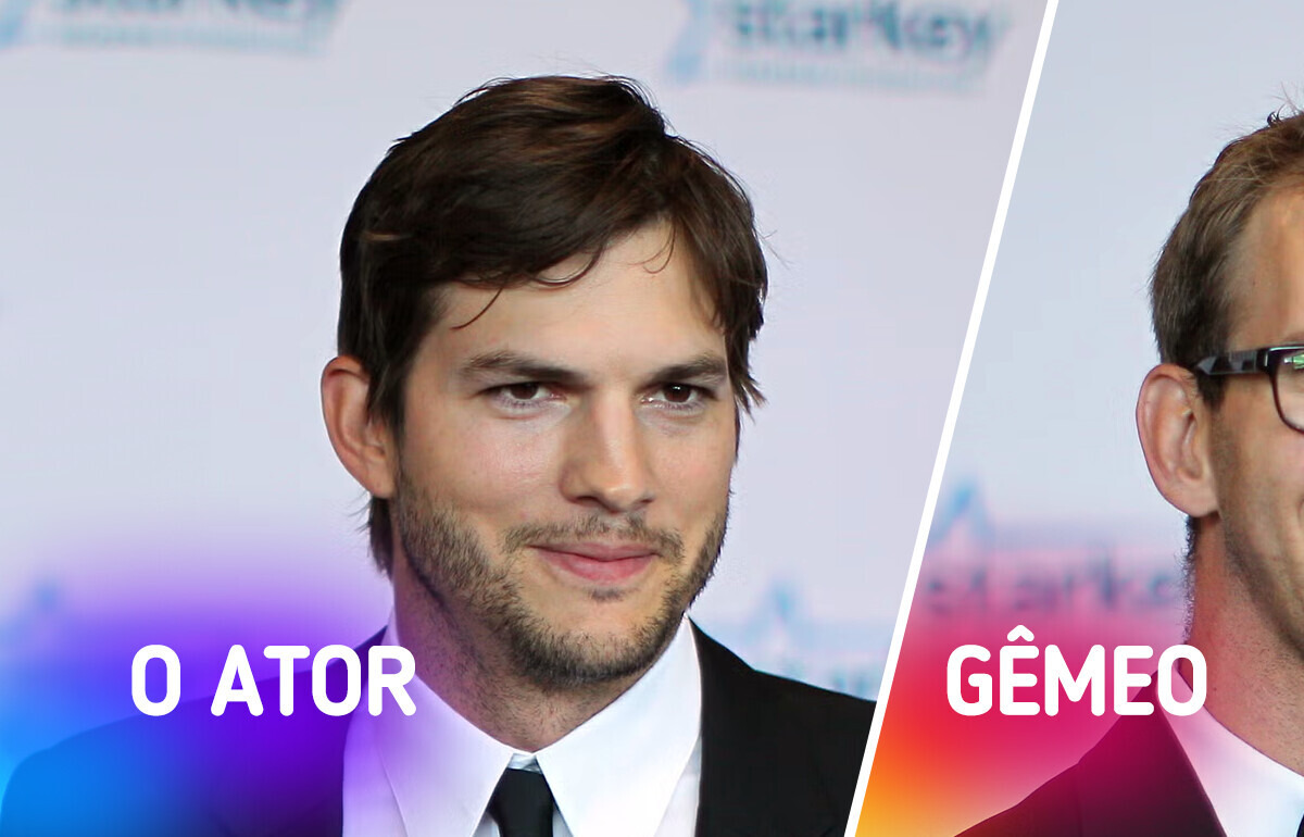O que explica as grandes diferenças entre Ashton Kutcher e seu irmão gêmeo