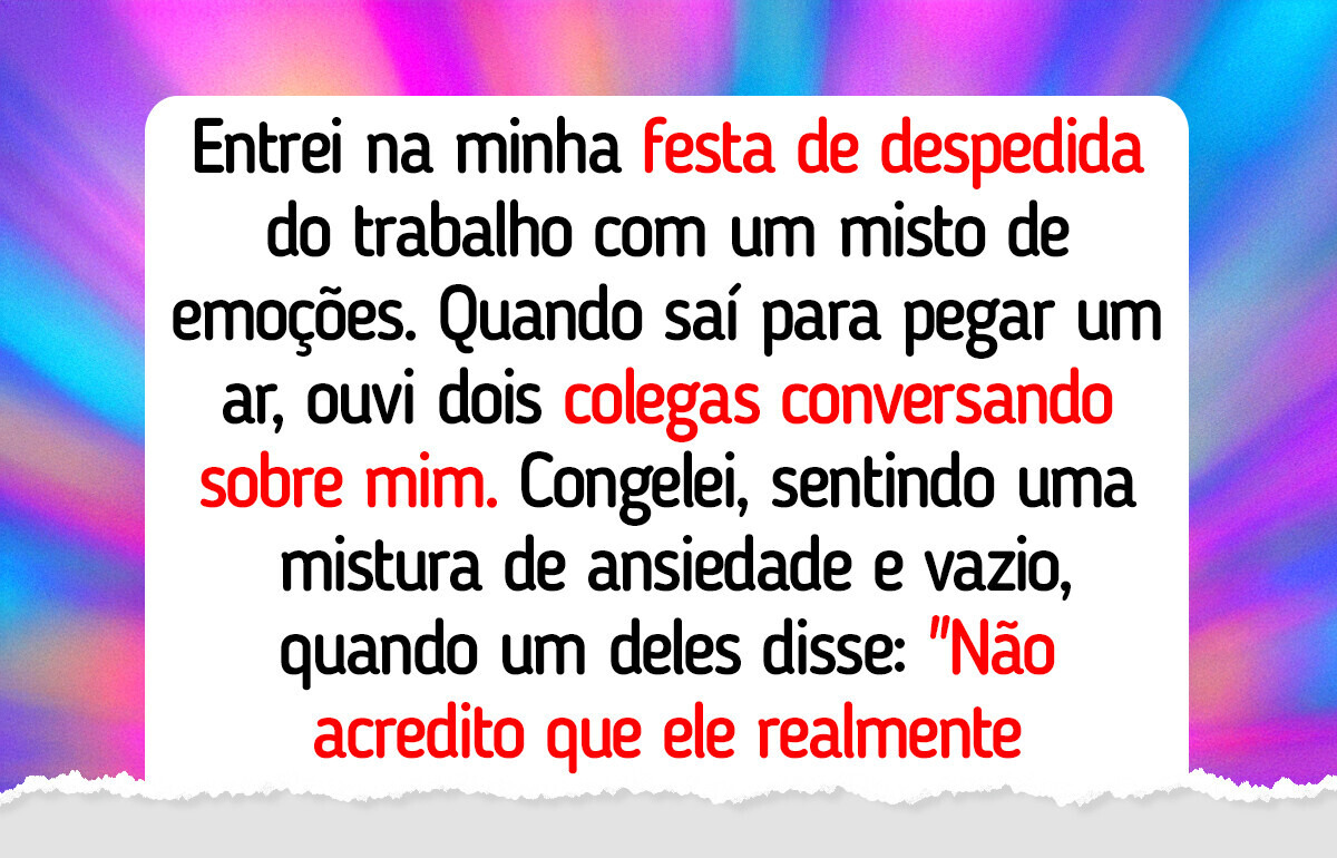 Minha festa de aposentadoria parecia perfeita, até uma verdade estragar tudo