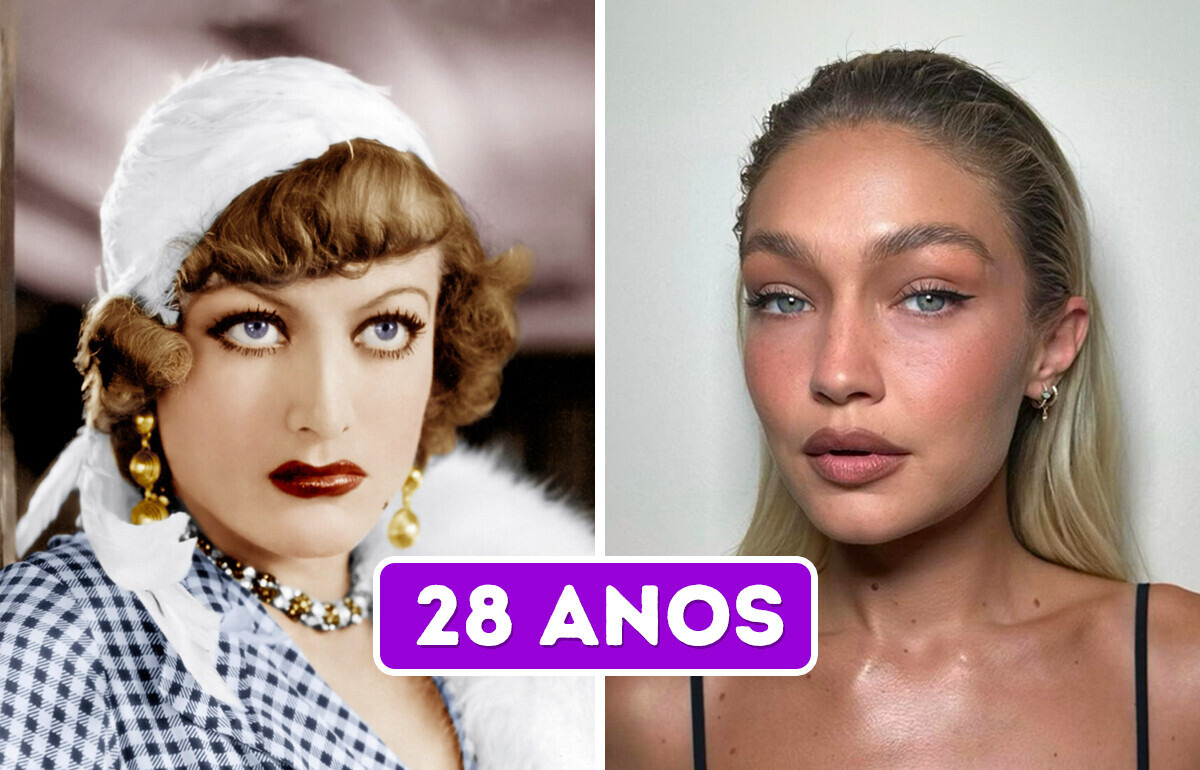 12 Fotos que mostram como envelhecer mudou ao longo dos anos