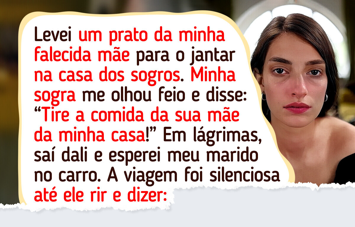 Fui humilhada quando minha sogra rejeitou o prato da minha mãe falecida