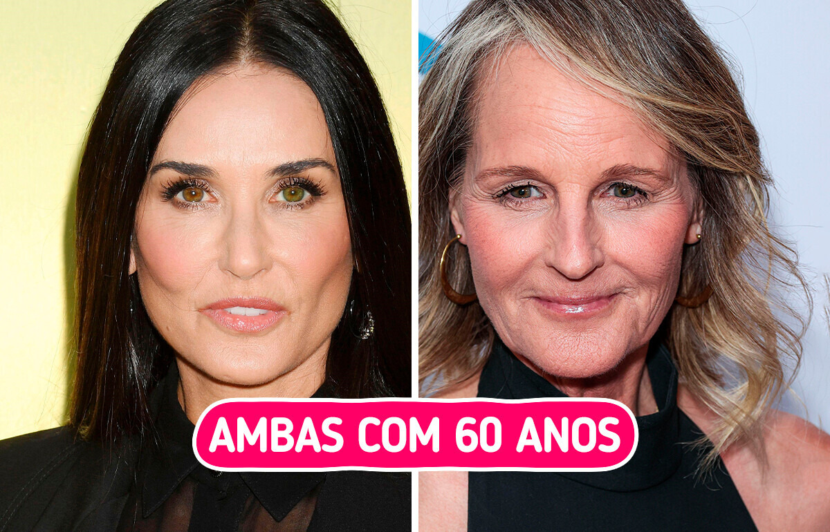 9 Pares de famosas que mostram como envelhecer pode ser diferente para cada pessoa