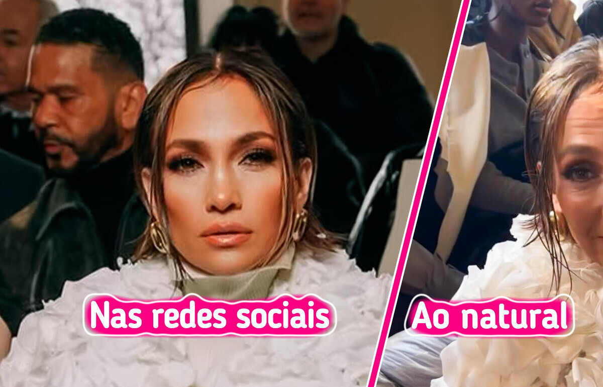 Jennifer Lopez aparece sem filtros e choca pela diferença das fotos publicadas Jennifer Lopez aparece sem filtros e choca pela diferença das fotos publicadas