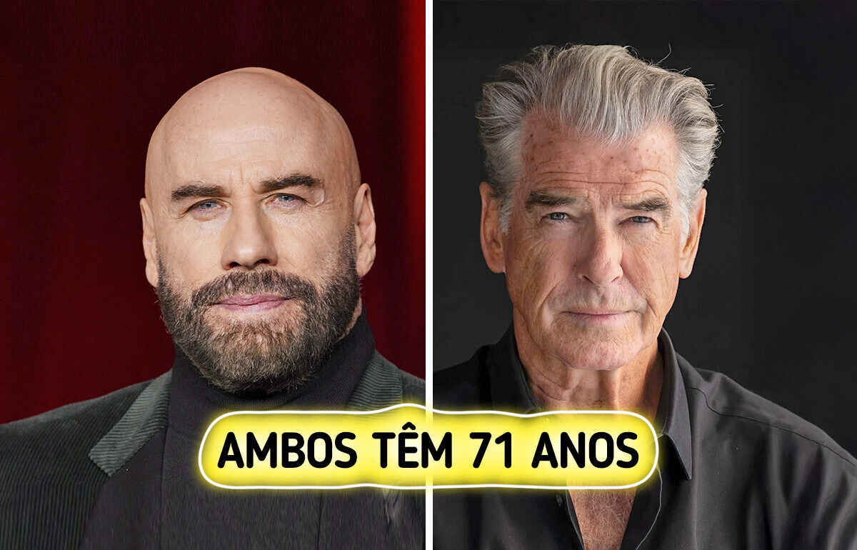 9 Pares de famosos da mesma idade, mas só um venceu a briga com espelho