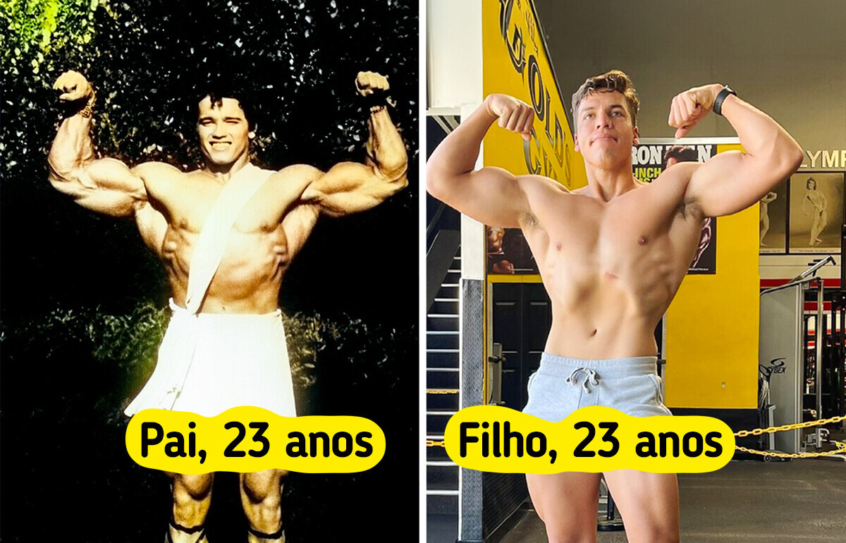 15 Filhos de celebridades que parecem clones dos pais na mesma idade