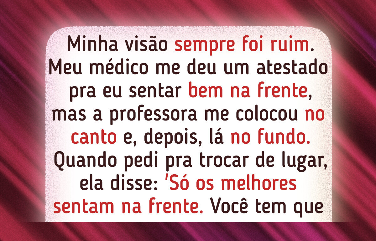 20 Relatos de que nem todo mundo guarda boas memórias da escola
