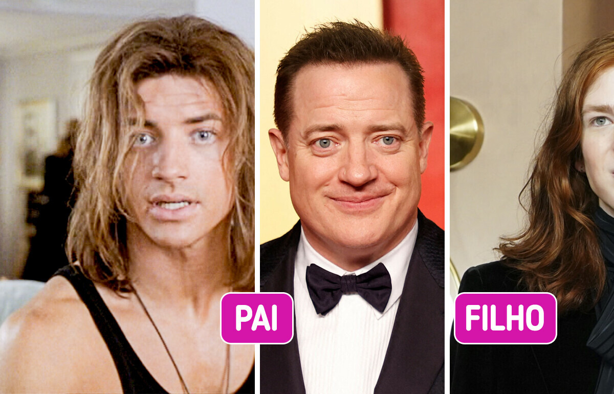Filhos de Brendan Fraser crescem e deixam internet chocada com a genética