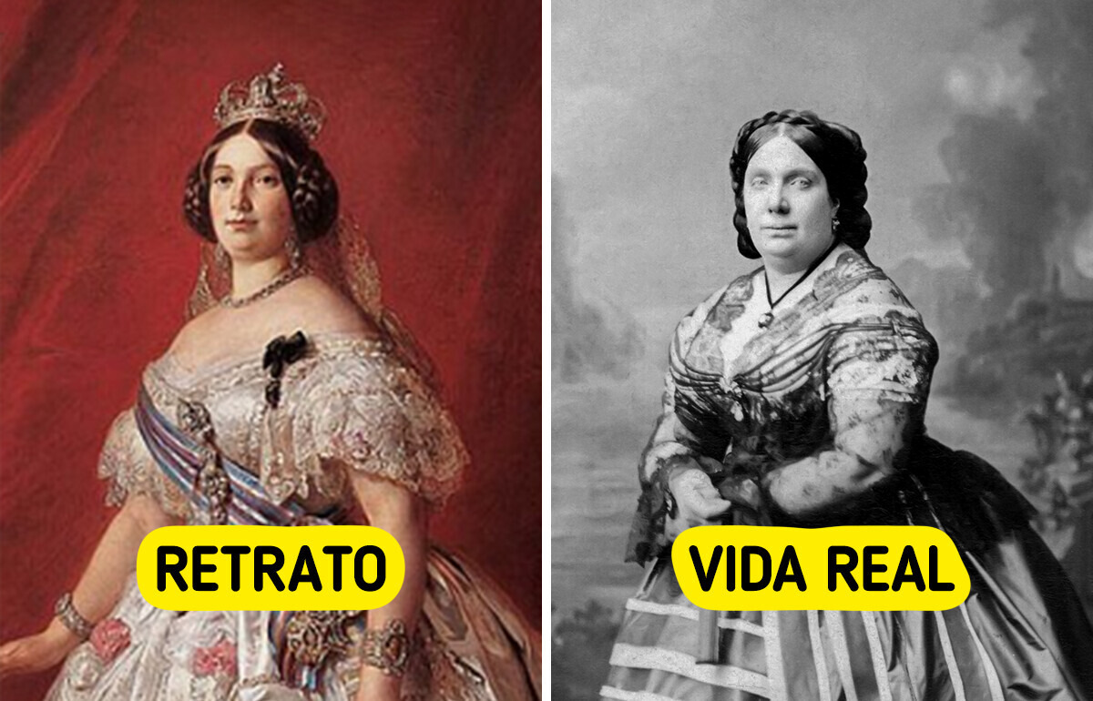 20+ Imagens que mostram como eram de verdade as mulheres por trás dos retratos da elite