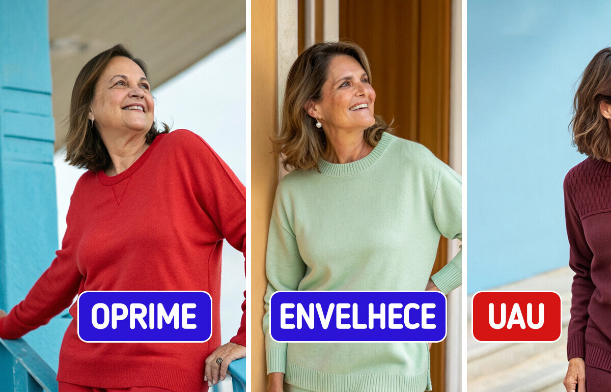 As cores que podem envelhecer mulheres com mais de 50 anos As cores que podem envelhecer mulheres com mais de 50 anos