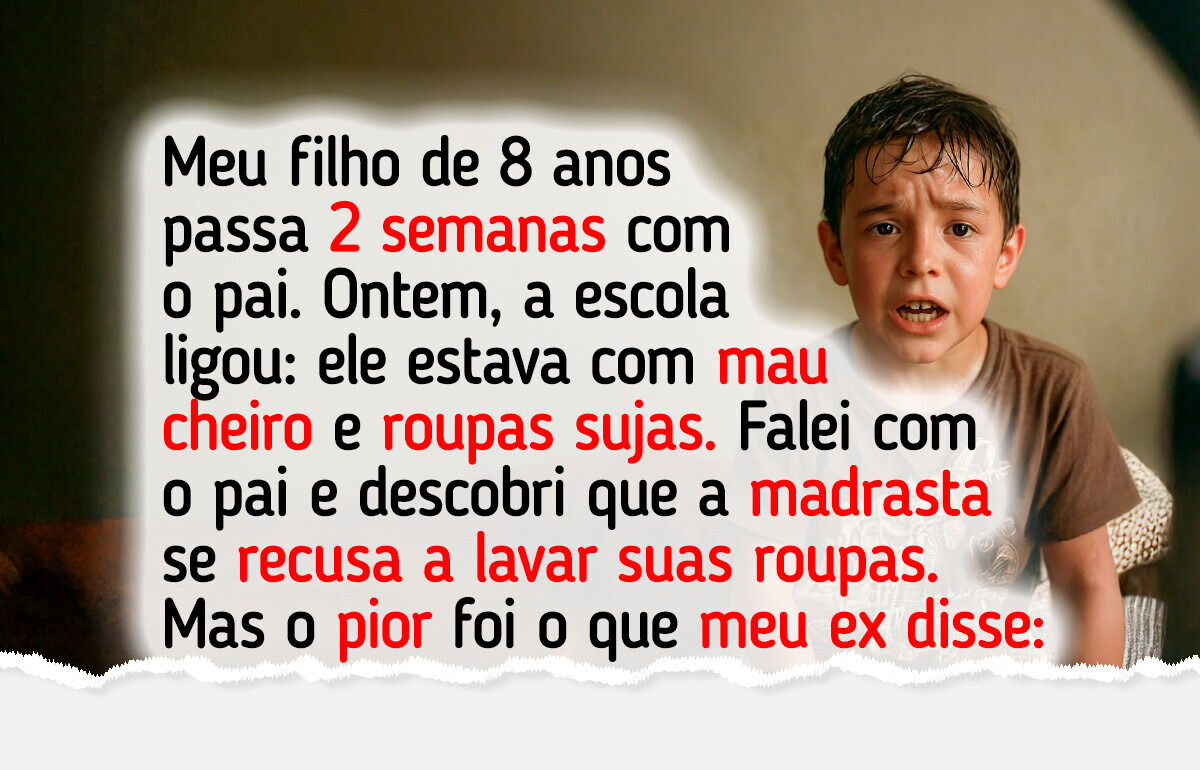 A escola reclamou do cheiro do filho e a explicação do pai deixou a mãe em choque