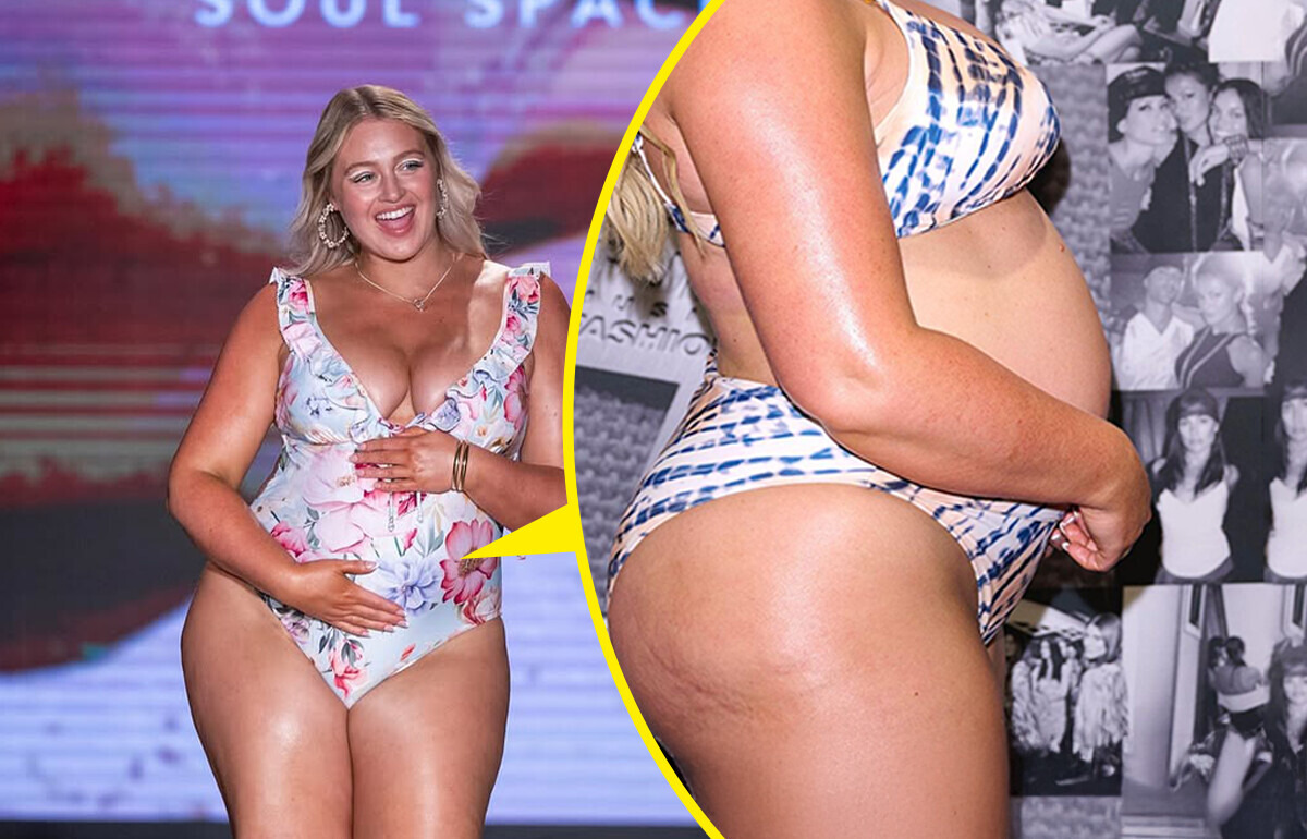 Mãe e modelo plus size responde com atitude a críticas sobre seu lugar na passarela