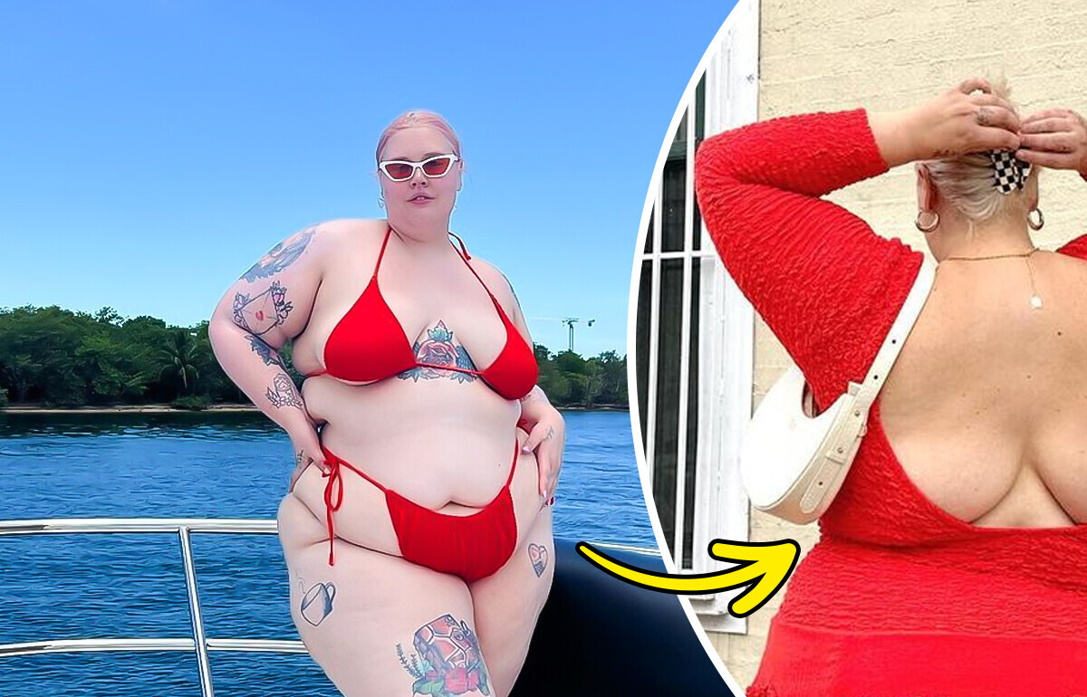 Modelo plus size calou críticos que dizem para ela esconder o corpo