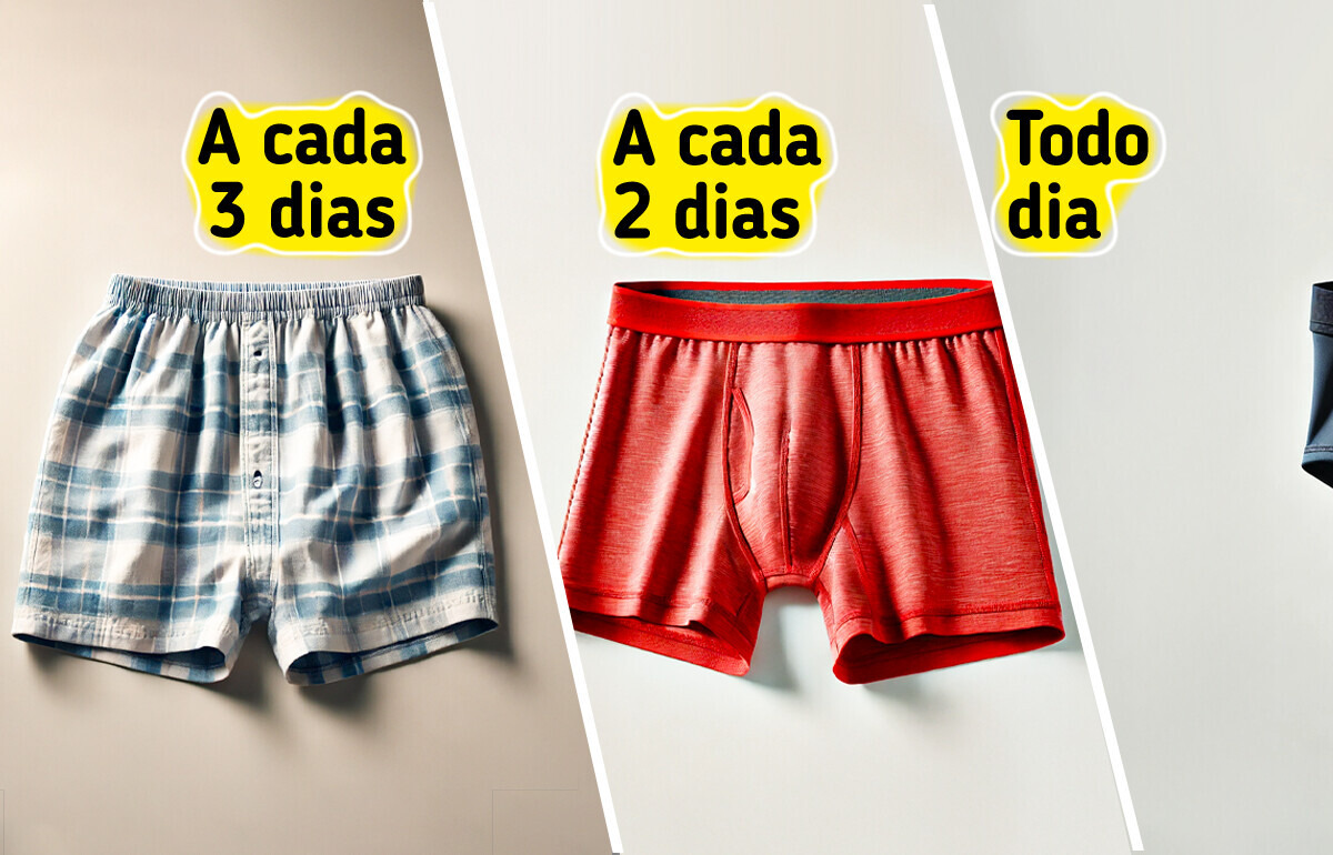 Um médico revela com que frequência é preciso trocar a roupa íntima