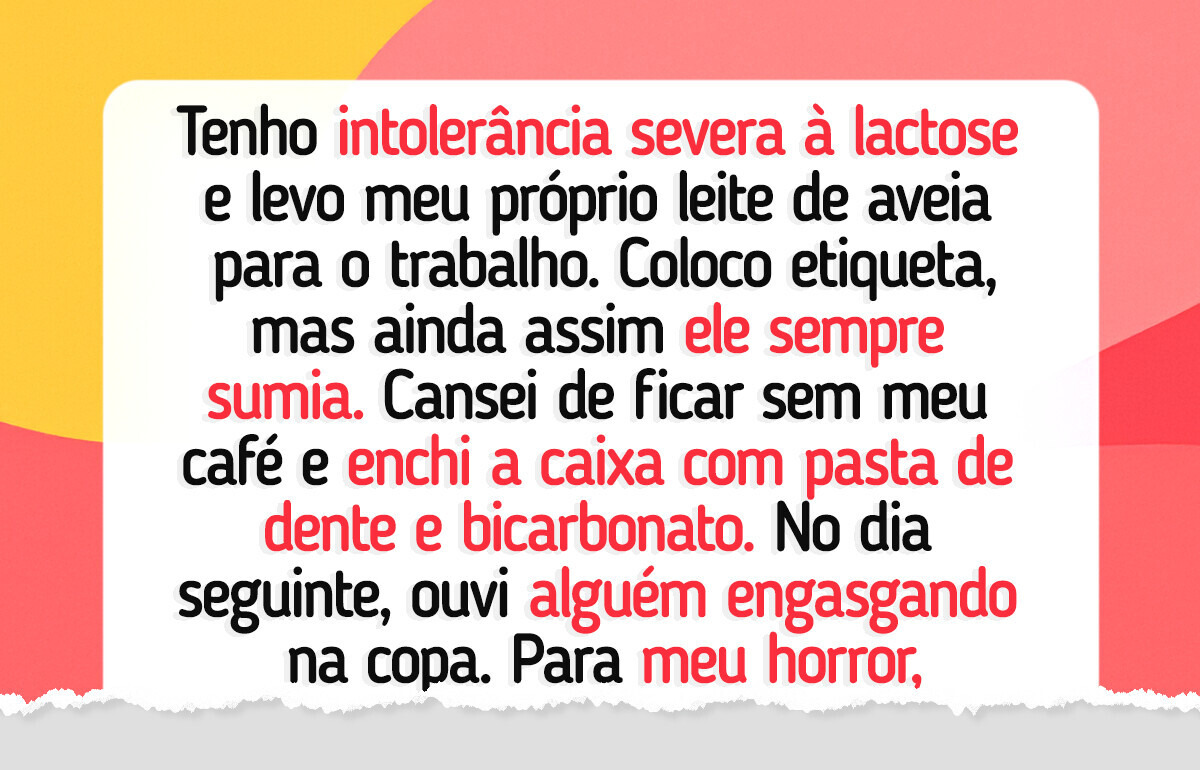 Minha comida sumia todo dia no trabalho, até eu tomar uma atitude radical