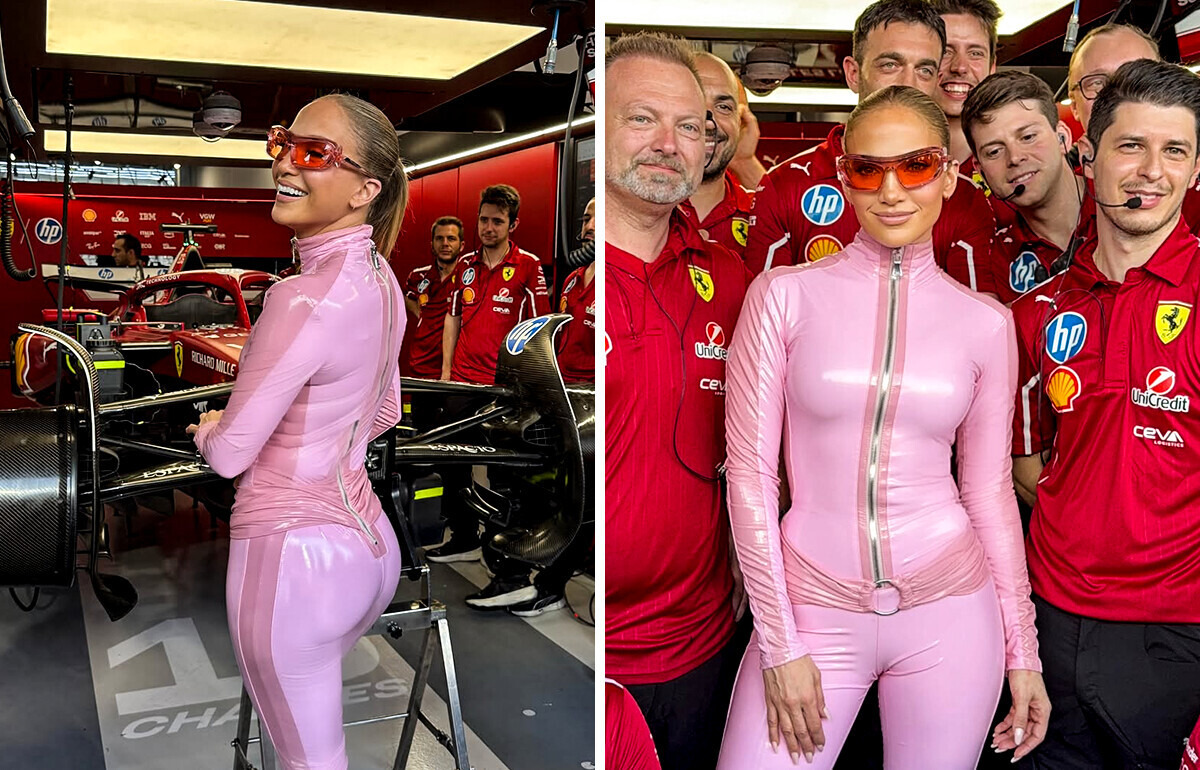 J.Lo posou no melhor estilo Barbie, mas os olhos se voltaram para outra coisa J.Lo posou no melhor estilo Barbie, mas os olhos se voltaram para outra coisa