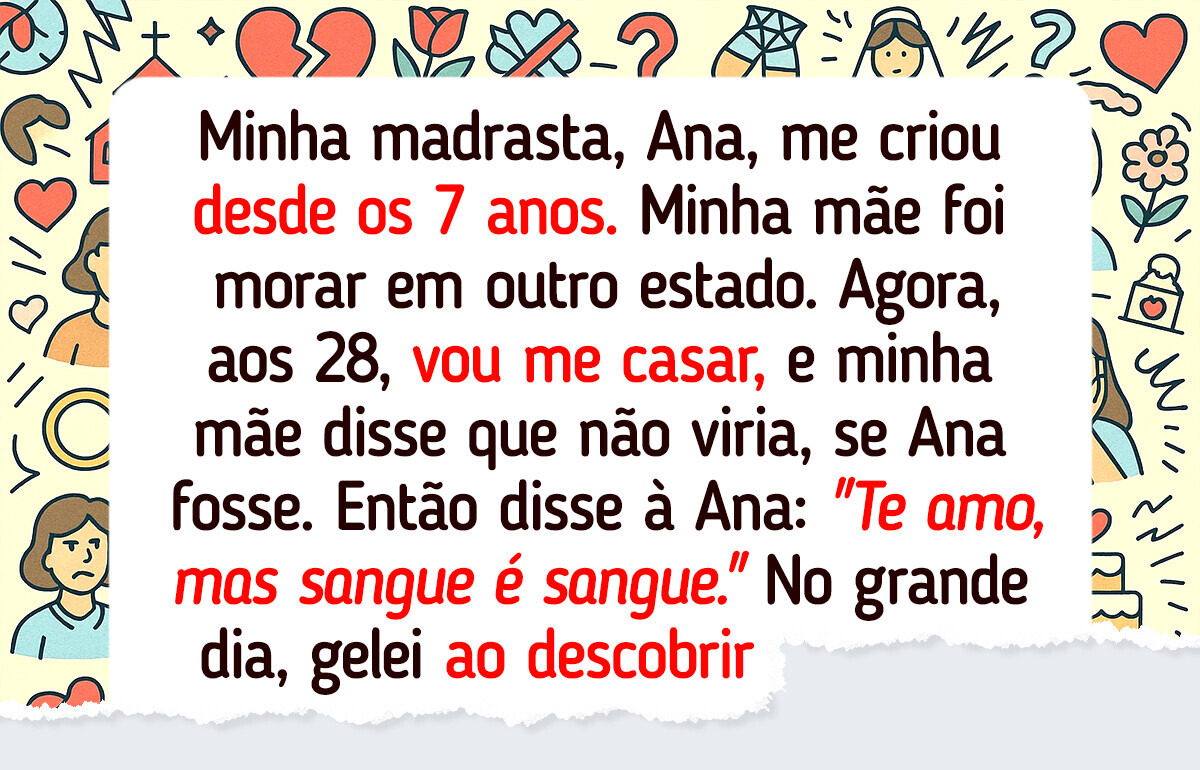 Excluí minha madrasta, que me criou, do meu casamento para agradar minha mãe