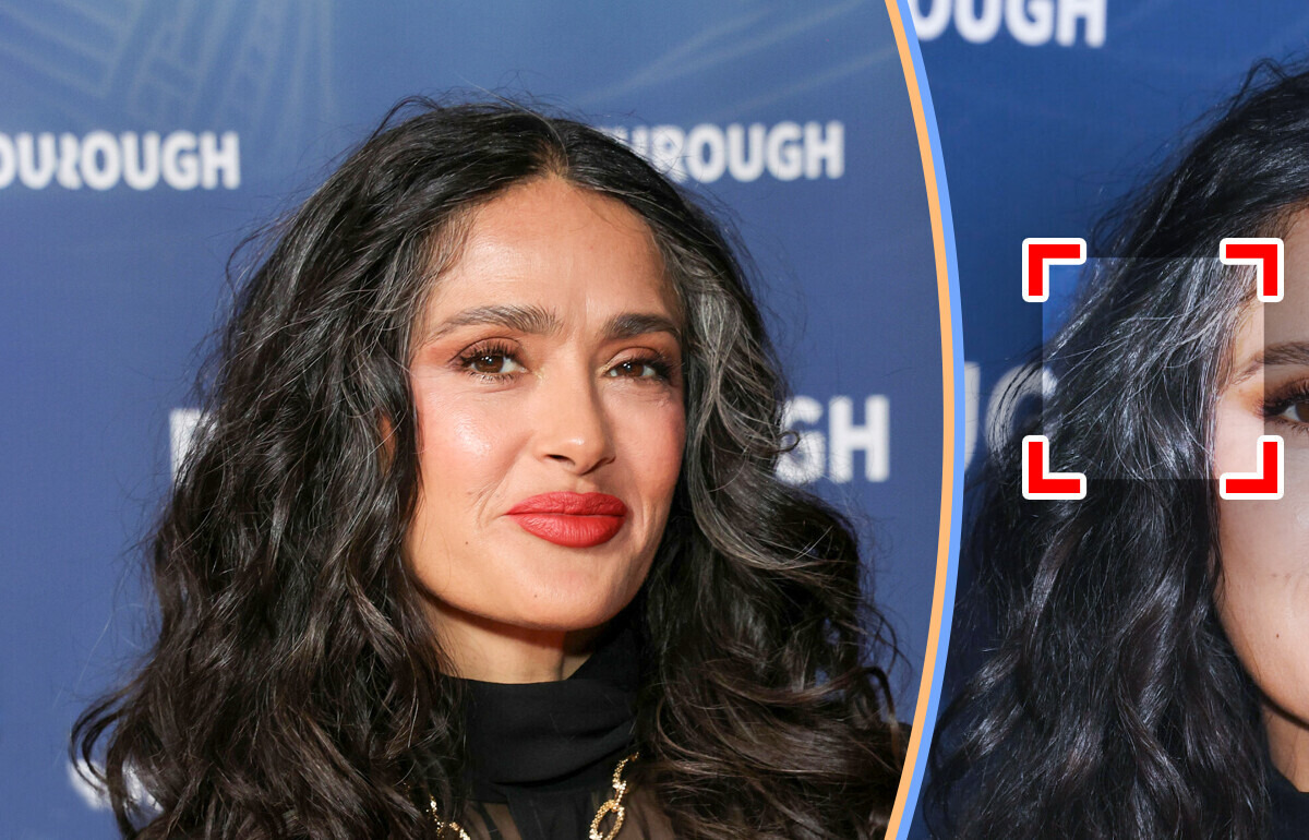 Salma Hayek apostou no visual natural e os fios brancos dividiram opiniões