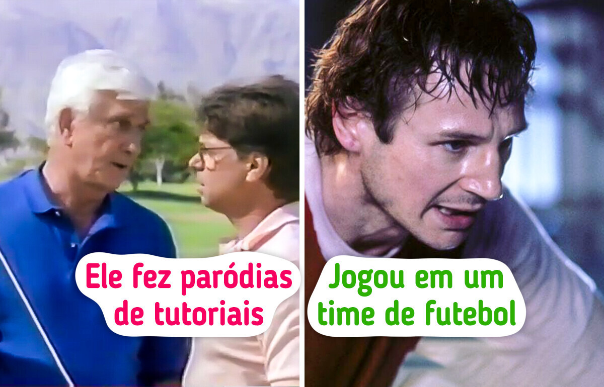 20 Vezes em que Leslie Nielsen causou nos bastidores e cruzou com Liam Neeson