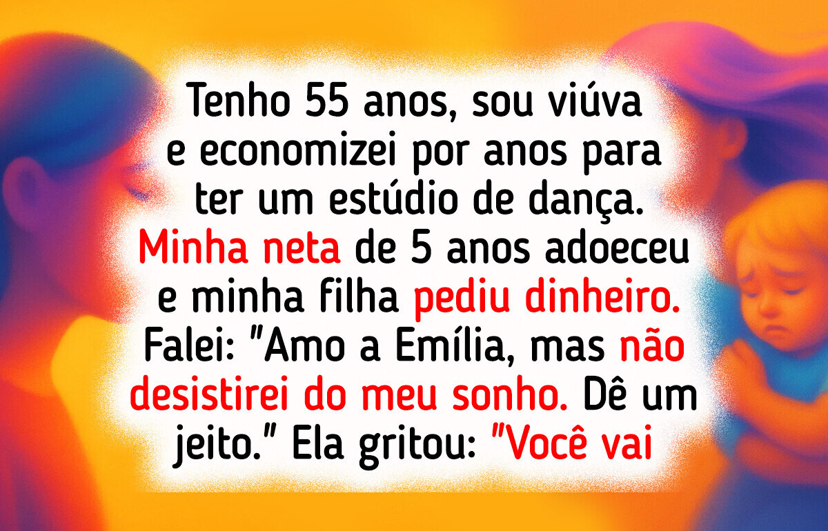 Não quero desistir do meu sonho para salvar minha neta, ela tem os pais dela Não quero desistir do meu sonho para salvar minha neta, ela tem os pais dela