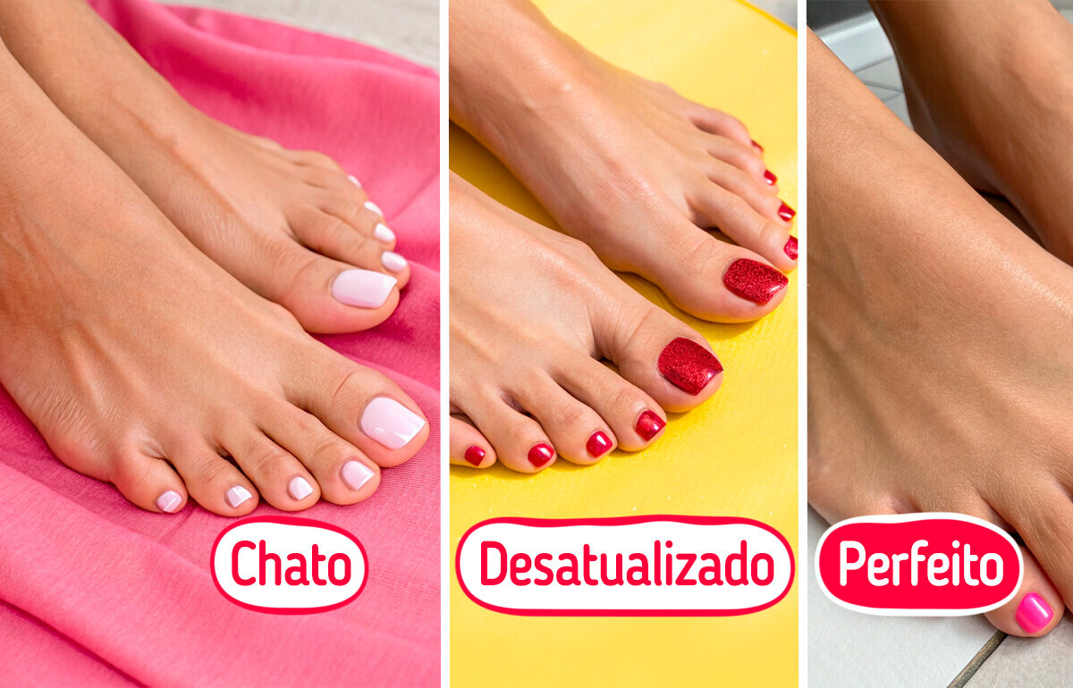 9 Ideias de pedicure para combinar com chinelo, rasteira ou salto