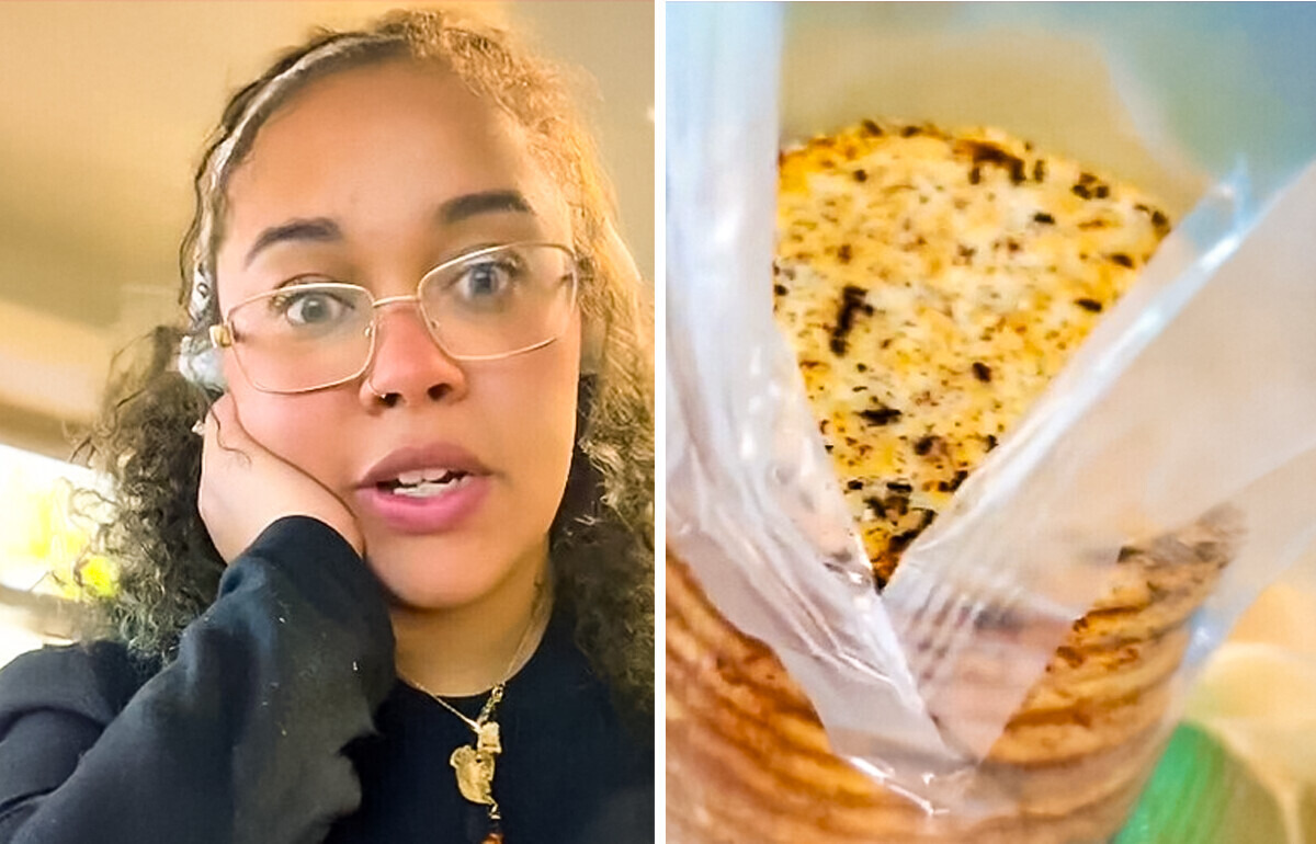 Ela estranhou o sabor dos biscoitos e ficou sem palavras ao descobrir o que era Ela estranhou o sabor dos biscoitos e ficou sem palavras ao descobrir o que era