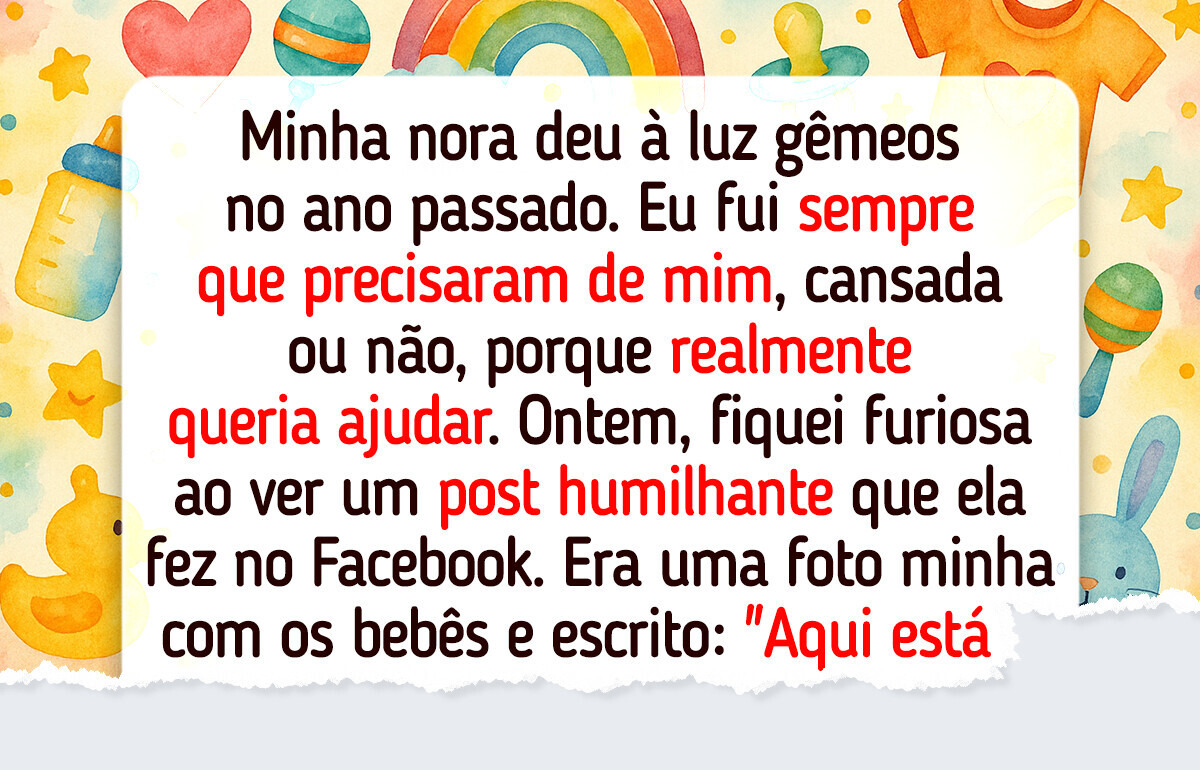 Me recuso a ser babá dos meus netos, sou avó e não creche ambulante