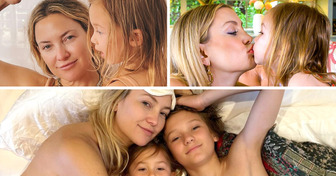 Kate Hudson é criticada após postar uma foto polêmica com seus filhos: “Por que você está sem blusa?”