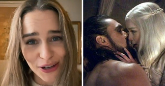 Por que Emilia Clarke chorava antes das cenas íntimas com Jason Momoa