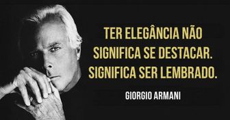 10 dicas de estilo de Giorgio Armani
