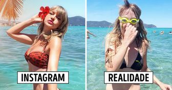 Blogueira compara fotos do Instagram versus realidade e traz à tona uma grande verdade