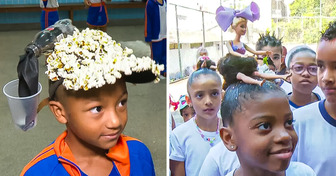 Olha só! O Dia do Cabelo Maluco chegou nas escolas brasileiras e as crianças deram um banho de criatividade