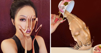 Esta maquiadora cria ilusões hipnotizantes em seu rosto, deixando os internautas fascinados