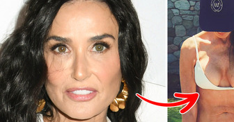 Demi Moore exibe seu corpo de biquíni sem filtros aos 61 anos