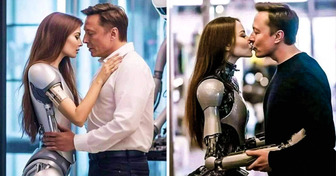 O polêmico beijo de Elon Musk em um robô deixa a Internet perplexa: “Quem é ela?”