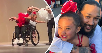 Pai que viralizou dançando em cadeira de rodas com a filha esconde uma história ainda mais comovente