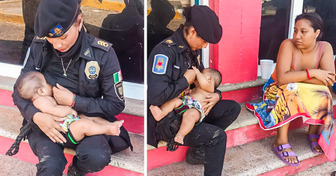Uma policial amamentou um bebê que chorava por estar há 2 DIAS sem comer, após um furacão mortal